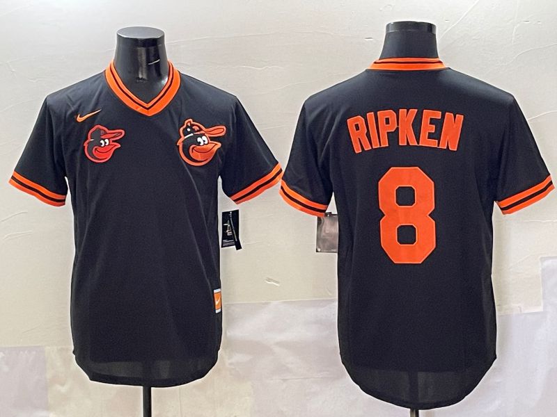Men Baltimore Orioles #8 Ripken Black Game 2025 Nike MLB Jersey style 5094->baltimore orioles->MLB Jersey